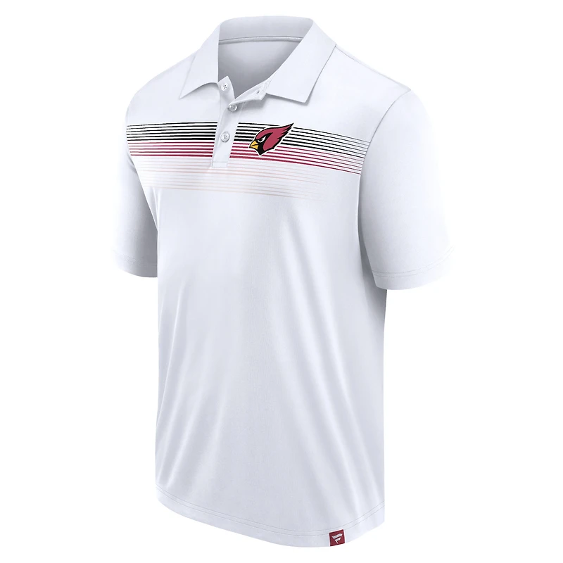 Polo blanc Interlock Victory For Us des Cardinals de l'Arizona Fanatics pour hommes