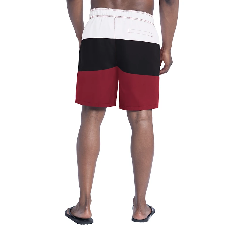 Men's G-III Sports by Carl Banks  Cardinal/Black Arizona Cardinals Sunrise Volley Swim Shorts