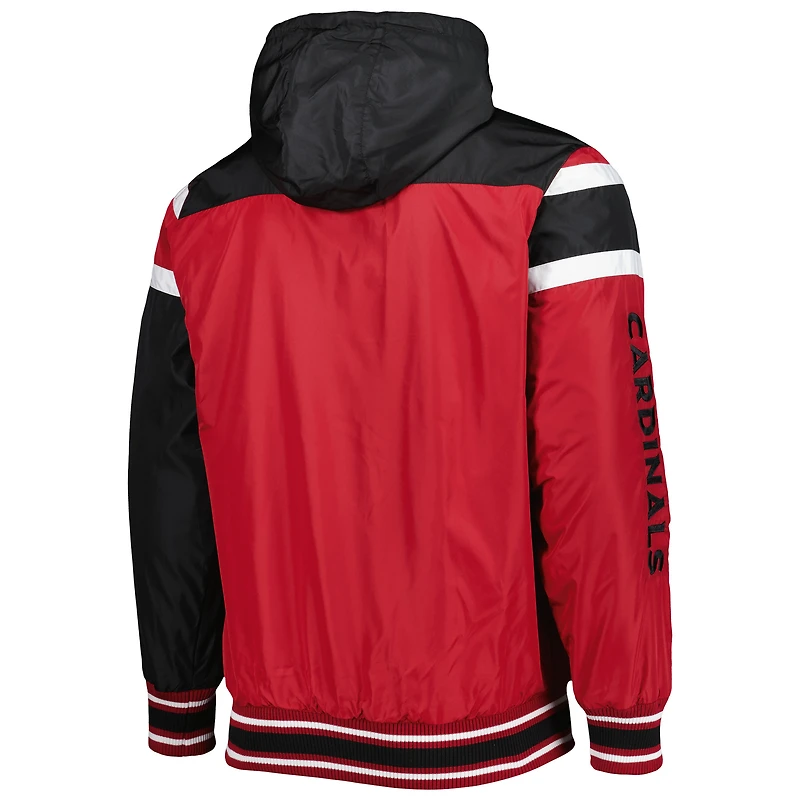 Men's G-III Sports by Carl Banks Cardinal/Gray Arizona Cardinals Extreme Full Back Reversible Hoodie Full-Zip Jacket