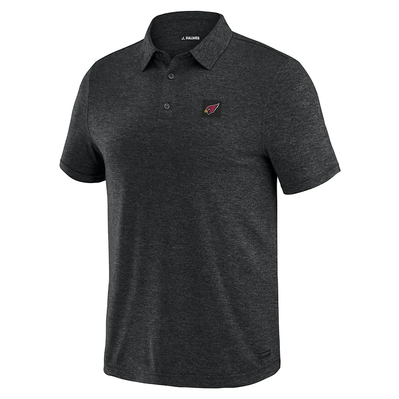 Polo noir à quatre points J. Palmer pour homme des Cardinals de l'Arizona