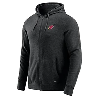 Men's J. Palmer Dark Heather Gray Arizona Cardinals Players Lounge Tri-Blend Full-Zip Hoodie