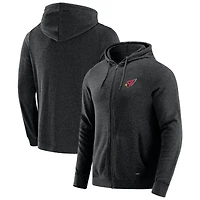 Men's J. Palmer Dark Heather Gray Arizona Cardinals Players Lounge Tri-Blend Full-Zip Hoodie