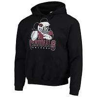 Sweat à capuche noir pour hommes Junk Food Arizona Cardinals Disney Mickey Quarterback