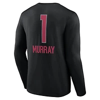 T-shirt à manches longues noir Kyler Murray pour homme, avec nom et numéro de l'équipe des Cardinals l'Arizona