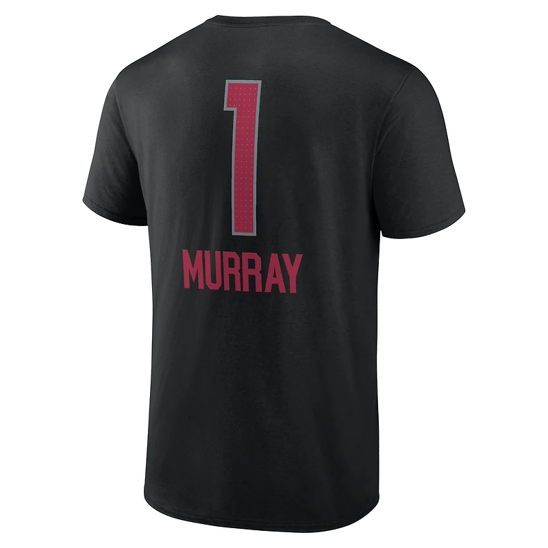 T-shirt noir pour homme Kyler Murray avec nom et numéro de l'équipe des Cardinals l'Arizona