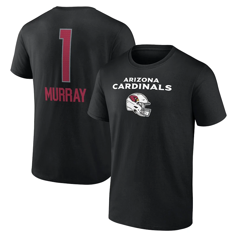 T-shirt noir pour homme Kyler Murray avec nom et numéro de l'équipe des Cardinals l'Arizona