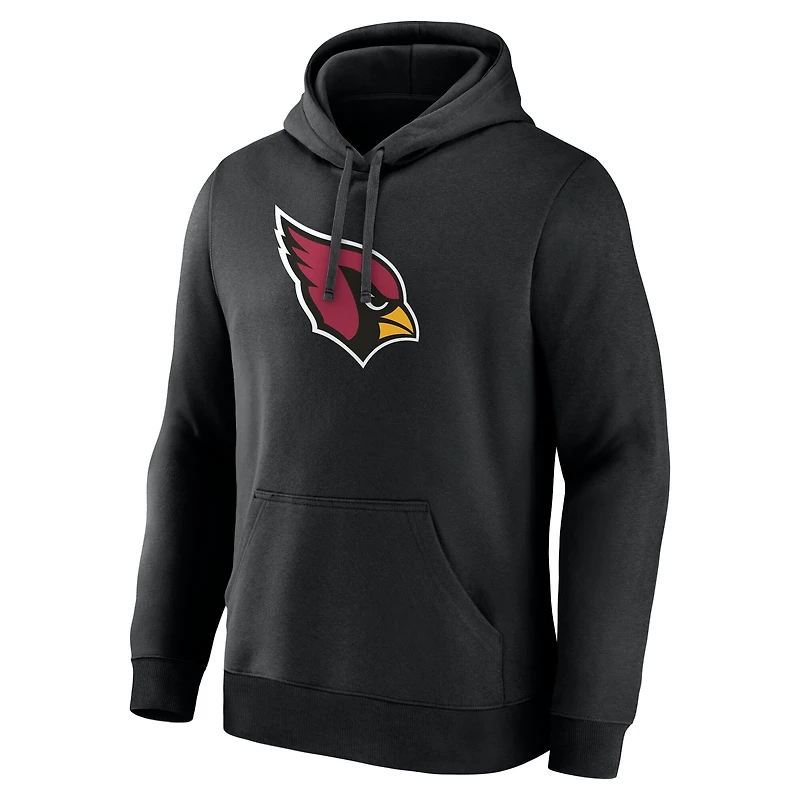 Sweat à capuche noir pour homme avec logo principal des Arizona Cardinals