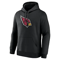 Sweat à capuche noir pour homme avec logo principal des Arizona Cardinals