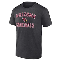 Men's Logo Athletic Charcoal Arizona Cardinals Cotton Victory Arch T-Shirt