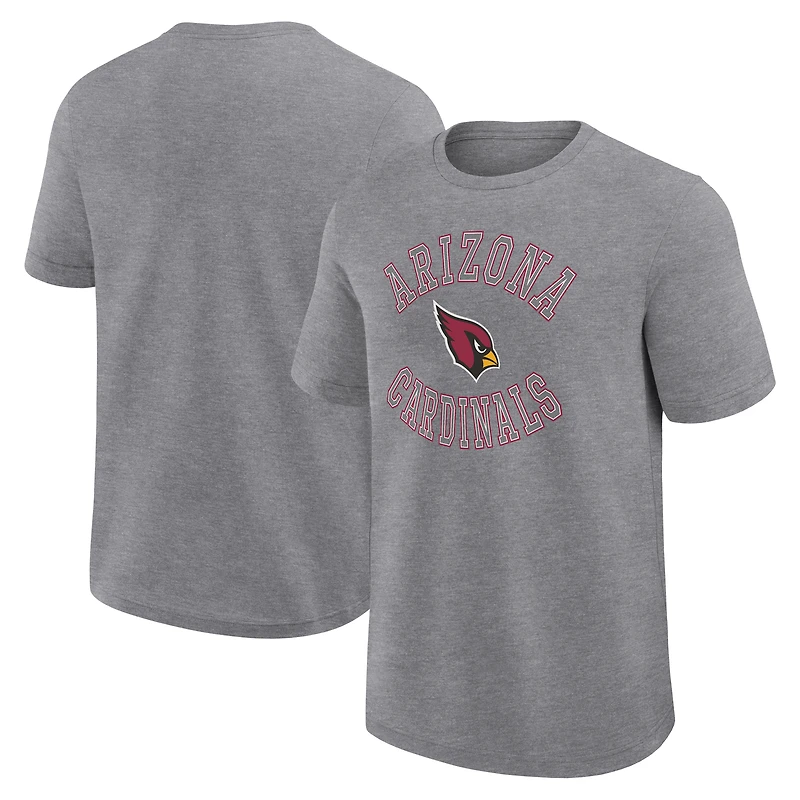 T-shirt gris chiné avec logo sportif pour homme des Cardinals de l'Arizona