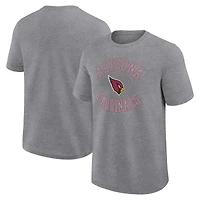 T-shirt gris chiné avec logo sportif pour homme des Cardinals de l'Arizona