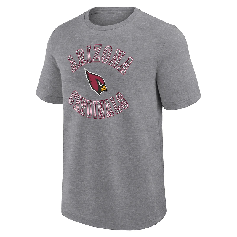 T-shirt gris chiné avec logo sportif pour homme des Cardinals de l'Arizona