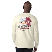 T-shirt à manches longues pour homme Margaritaville Cream Arizona Cardinals It's Five O'Clock Somewhere