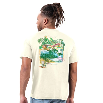 T-shirt crème Margaritaville pour homme Arizona Cardinals Time Flies