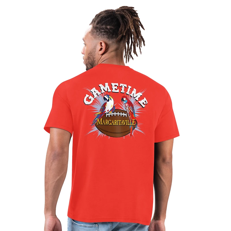 T-shirt rouge Gametime Margaritaville pour homme des Arizona Cardinals