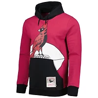 Chandail à capuchon pour homme Mitchell & Ness Cardinal Arizona Cardinals Big Face 5.0