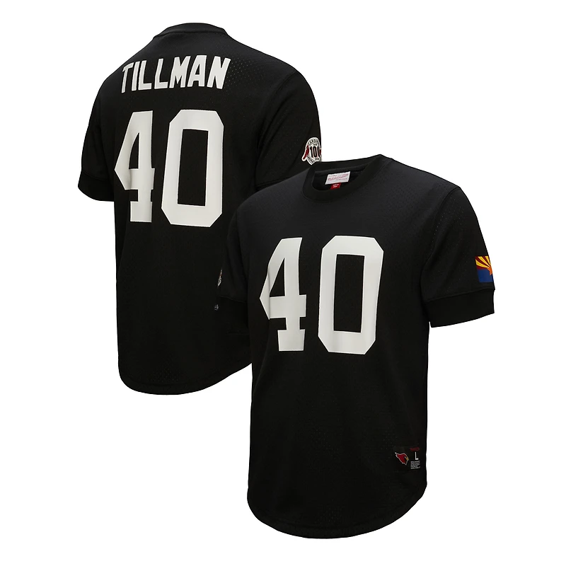Men's Mitchell & Ness Pat Tillman Black Arizona Cardinals Retired Player Name Number Mesh Top
