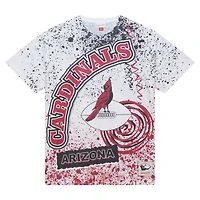 T-shirt blanc sublimé pour homme Mitchell & Ness Arizona Cardinals Team Burst