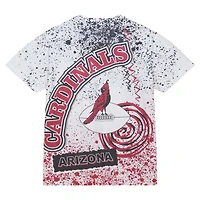 T-shirt blanc sublimé pour homme Mitchell & Ness Arizona Cardinals Team Burst
