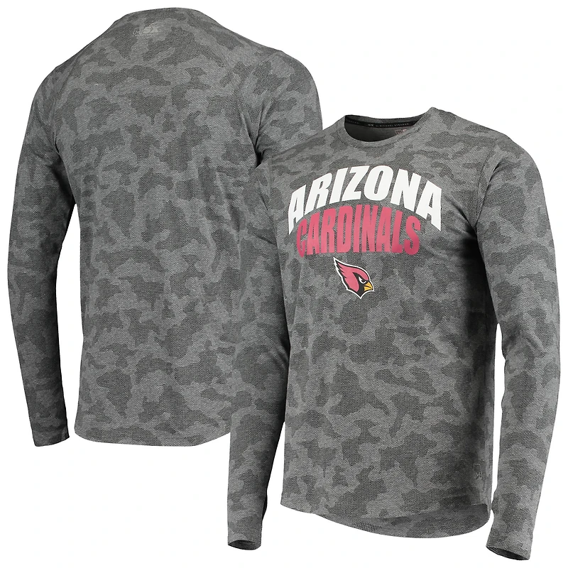 T-shirt à manches longues MSX by Michael Strahan noir pour homme Arizona Cardinals Camo Performance