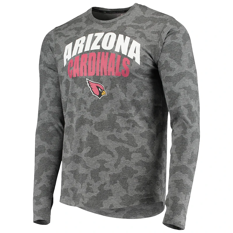 T-shirt à manches longues MSX by Michael Strahan noir pour homme Arizona Cardinals Camo Performance
