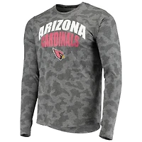 Men's MSX by Michael Strahan Black Arizona Cardinals Camo Performance Long Sleeve T-Shirt
