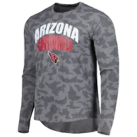 T-shirt à manches longues camouflage MSX by Michael Strahan pour homme des Cardinals de l'Arizona, gris