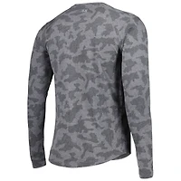 T-shirt à manches longues camouflage MSX by Michael Strahan pour homme des Cardinals de l'Arizona, gris