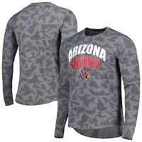 T-shirt à manches longues camouflage MSX by Michael Strahan pour homme des Cardinals de l'Arizona, gris
