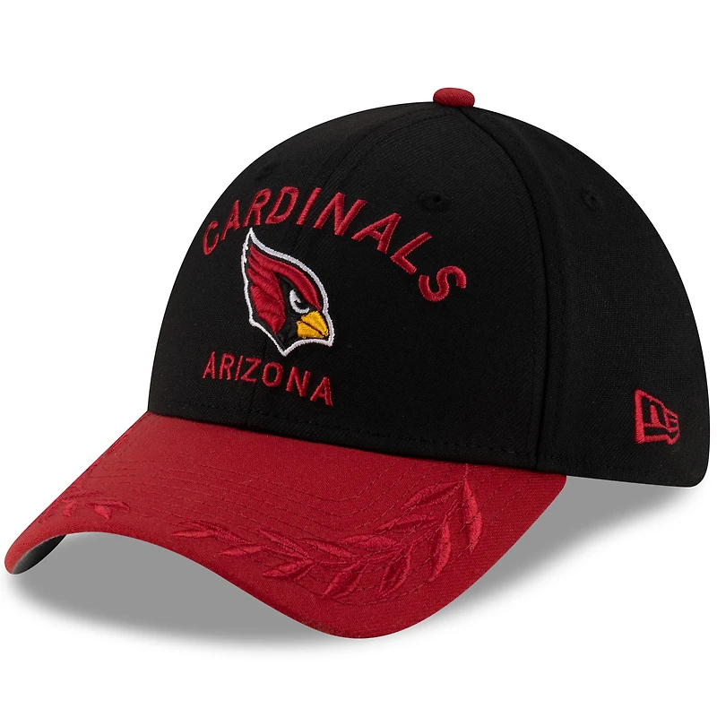 Men's New Era Black/Cardinal Arizona Cardinals 2025 NFL Draft 39THIRTY Flex Hat
