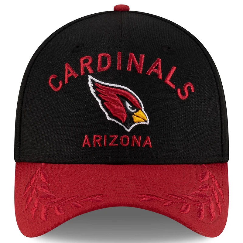 Casquette 39THIRTY Flex New Era noire/cardinale pour homme, draft NFL 2025 des Cardinals de l'Arizona