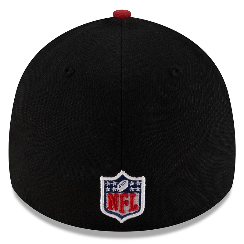Men's New Era Black/Cardinal Arizona Cardinals 2025 NFL Draft 39THIRTY Flex Hat