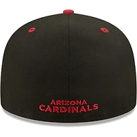 Men's New Era  Black/Cardinal Arizona Cardinals Flipside 2Tone 59FIFTY Fitted Hat