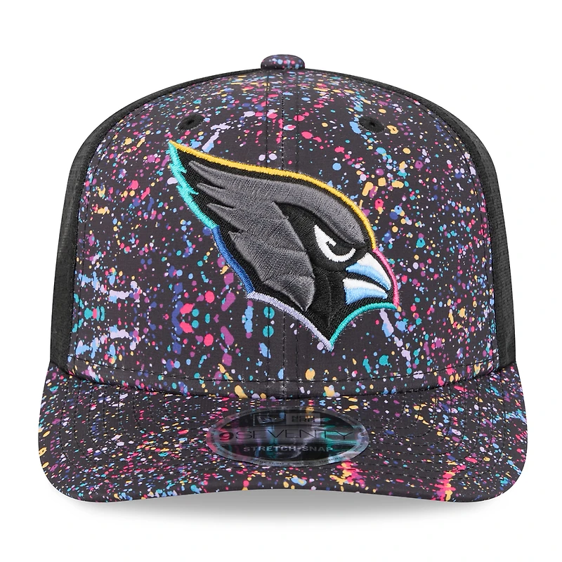 Men's New Era Black Arizona Cardinals 2025 NFL Crucial Catch 9SEVENTY Adjustable Hat