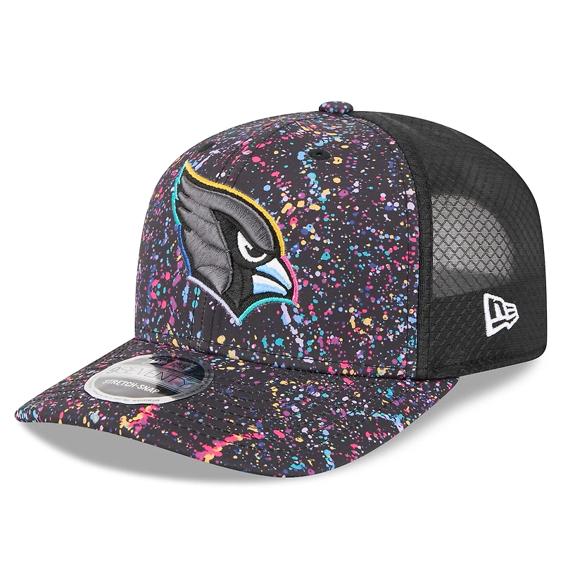 Men's New Era Black Arizona Cardinals 2025 NFL Crucial Catch 9SEVENTY Adjustable Hat