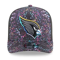 Men's New Era  Black Arizona Cardinals 2025 NFL Crucial Catch A-Frame 9FIFTY Snapback Hat