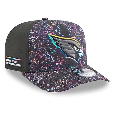 Men's New Era  Black Arizona Cardinals 2025 NFL Crucial Catch A-Frame 9FIFTY Snapback Hat