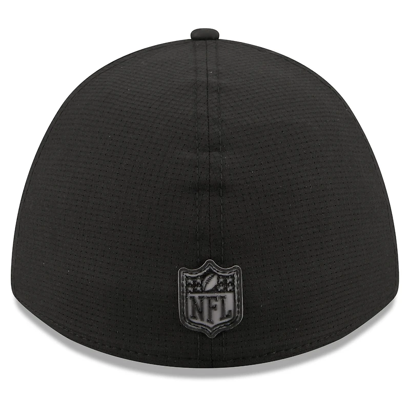 Casquette New Era Flex noire pour homme, Arizona Cardinals, camp d'entraînement NFL 2026, modèle 39THIRTY.