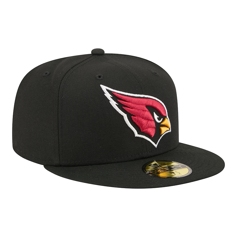 Men's New Era Black Arizona Cardinals 59FIFTY Fitted Hat