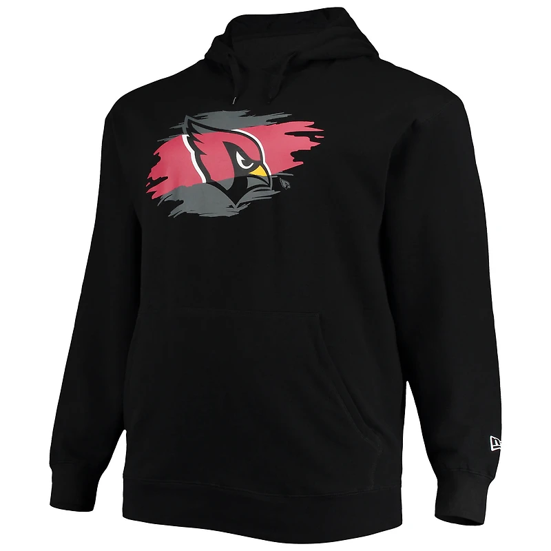 Sweat à capuche noir Arizona Cardinals Big & Tall pour homme New Era