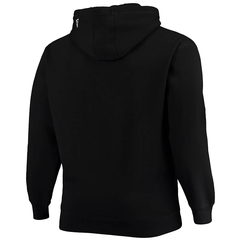 Men's New Era Black Arizona Cardinals Big & Tall Primary Logo Pullover Hoodie
