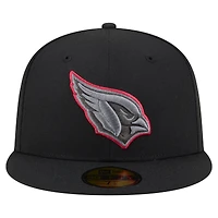 Men's New Era  Black Arizona Cardinals Color Pop 59FIFTY Fitted Hat