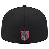 Men's New Era  Black Arizona Cardinals Color Pop 59FIFTY Fitted Hat