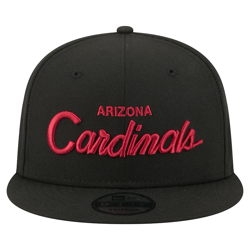Casquette snapback New Era 9FIFTY Core Team Script noire pour homme