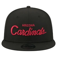 Casquette snapback New Era 9FIFTY Core Team Script noire pour homme