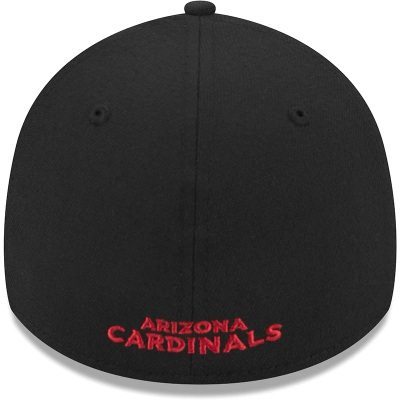 Men's New Era Black Arizona Cardinals  Main 39THIRTY Flex Hat