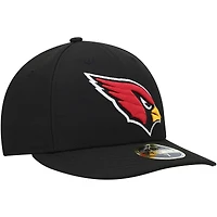 Men's New Era Black Arizona Cardinals Omaha Low Profile 59FIFTY Fitted Hat