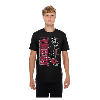 T-shirt noir New Era pour homme, camp d'entraînement des Cardinals de l'Arizona