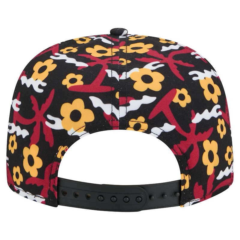 Men's New Era Black Arizona Cardinals Wakey Wakey Golfer Snapback Hat