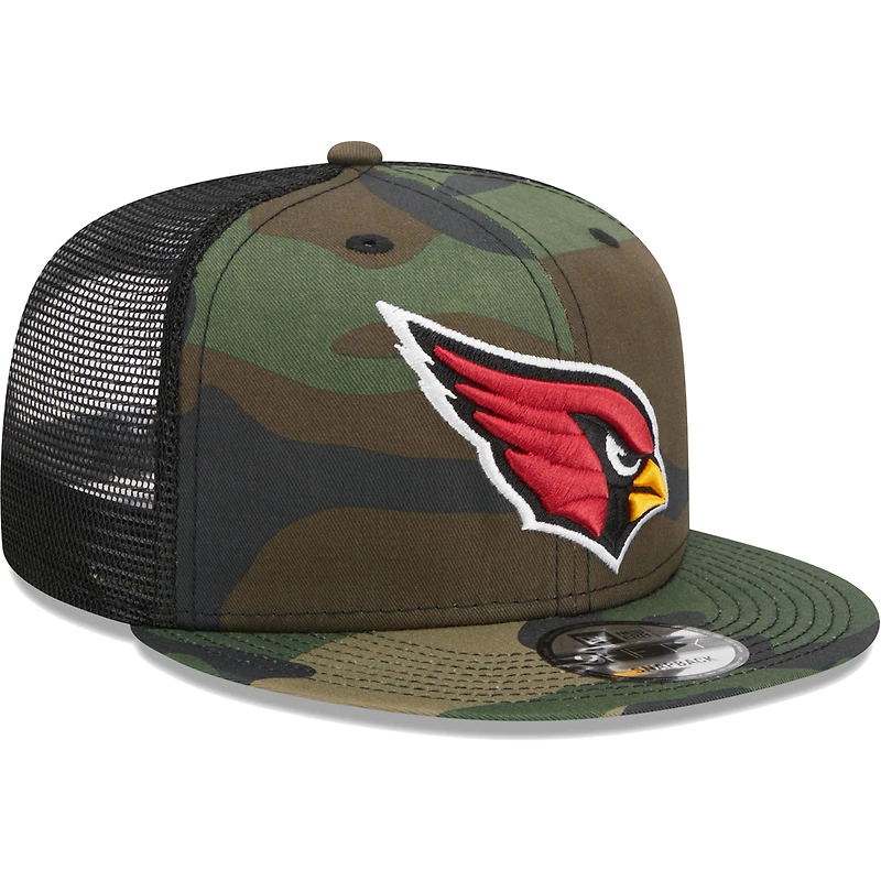 Casquette New Era Camo Arizona Cardinals Main Trucker 9FIFTY Snapback pour homme